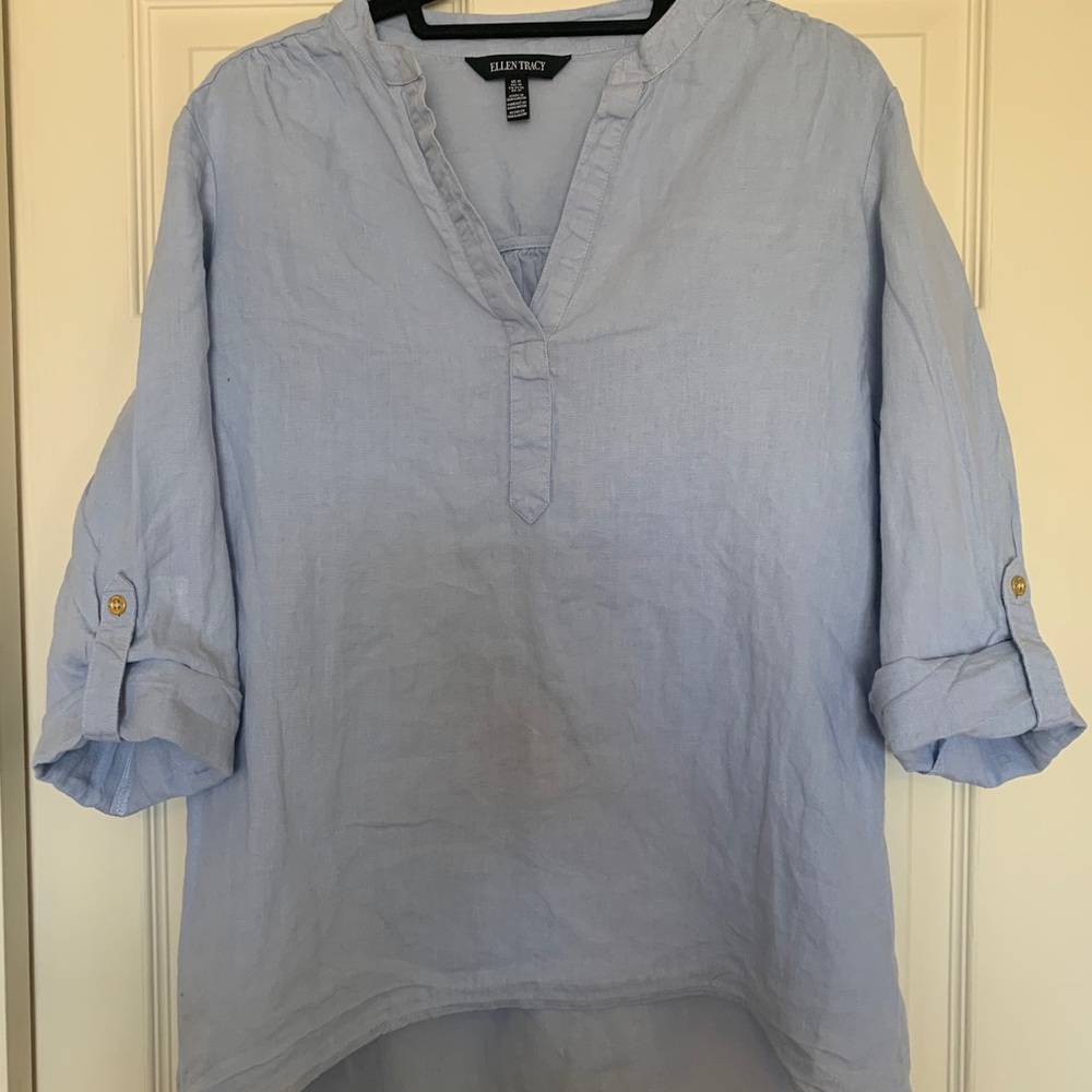 Light blue blouse